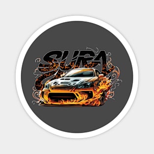 Supra car merch with cool doddle Magnet